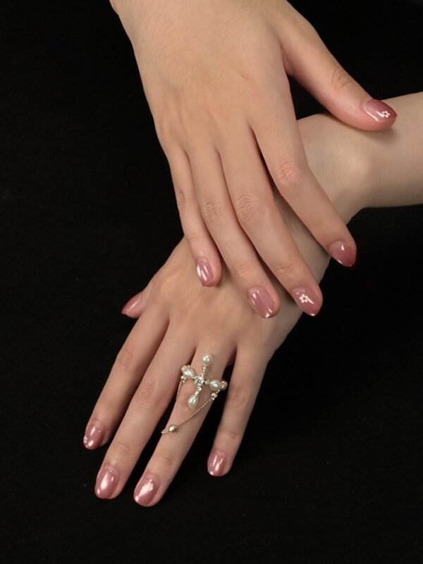 Sagittarius vintage style pearl open ring