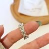 Lace Hollow Pearl Ring