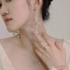 Sagittarius vintage style pearl open ring