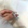 Light luxury pearl open ring