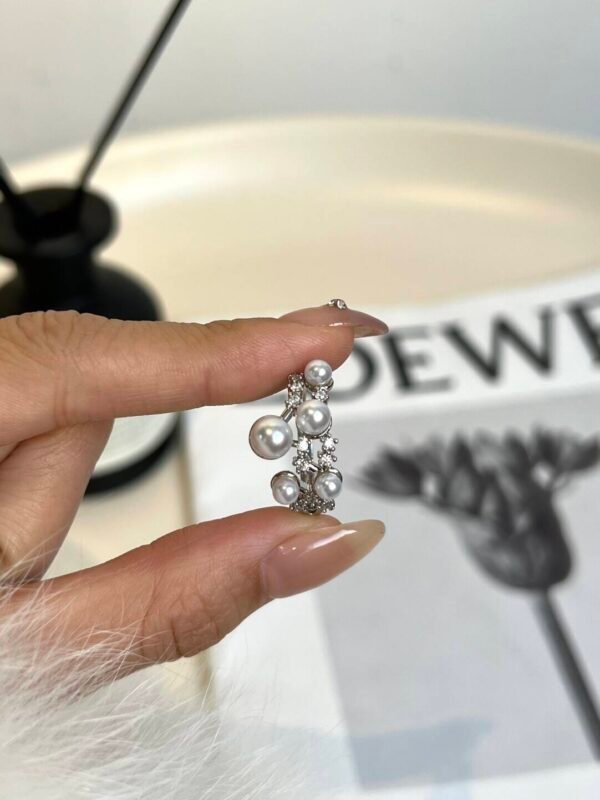 Light luxury pearl open ring